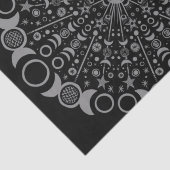 Triple Moon Mandala Tissuepapier (Detail)