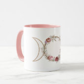 Triple Moon met bloemen mok (Voorkant links)