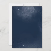 Triple Moon Midnight Blue Starry Sky Handfasting Kaart (Achterkant)