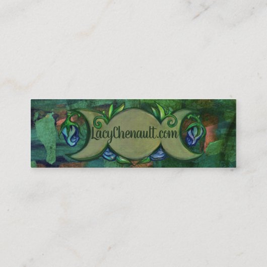 Triple Moon Mini Visitekaartje (Achterkant)