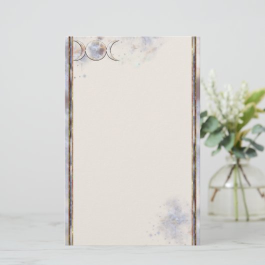 Triple Moon Moonstone Briefpapier (Staand voorkant)