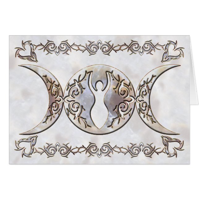 Triple Moon Moonstone Goddess (Voorkant Horizontaal)