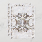 Triple Moon Moonstone Goddess Kaart (Voorkant / Achterkant)