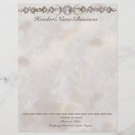 Triple Moon Moonstone Goddess Persoonlijk Briefhoofd (Voorkant)