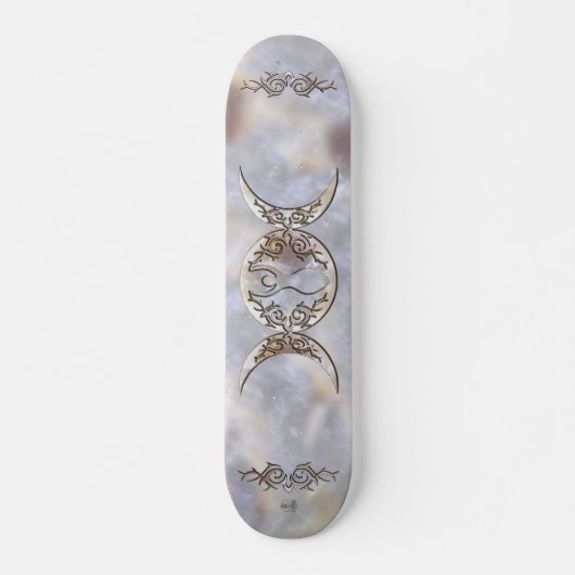 Triple Moon Moonstone Goddess Skateboard (Voorkant)