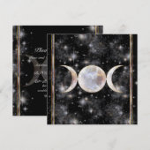 Triple Moon Moonstone Kaart (Voorkant / Achterkant)