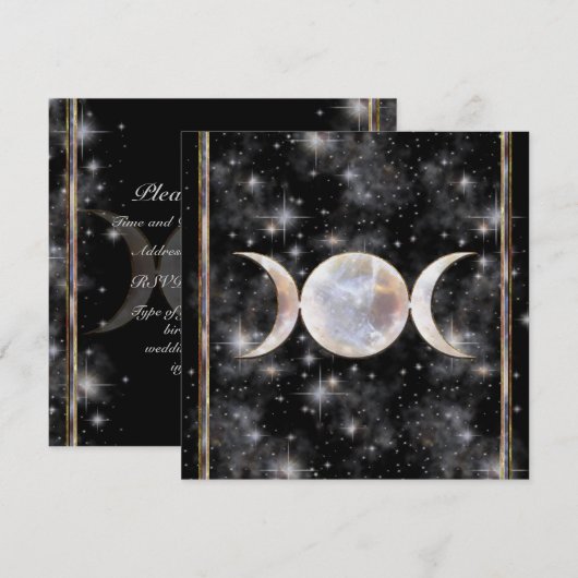 Triple Moon Moonstone Kaart (Voorkant / Achterkant)
