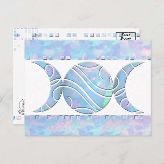 Triple Moon Opal Briefkaart (Voorkant / Achterkant)