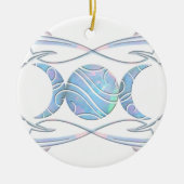 Triple Moon Opal Goddess Keramisch Ornament (Voorkant)