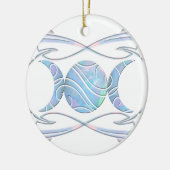 Triple Moon Opal Goddess Keramisch Ornament (Links)