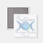 Triple Moon Opal Goddess Magneet (Voorkant / Achterkant)