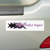 Triple Moon Perfect Pagan! Bumpersticker (Op auto)