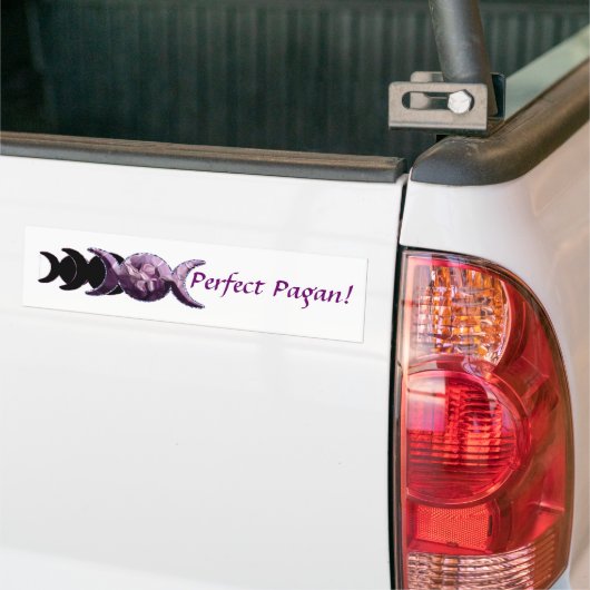 Triple Moon Perfect Pagan! Bumpersticker (Op Truck)