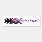 Triple Moon Perfect Pagan! Bumpersticker (Voorkant)