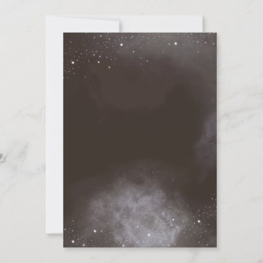 Triple Moon Phase Boho Floral Handfasting Kaart (Achterkant)