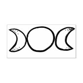 Triple Moon Rubberstempel (Afrduk)