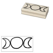 Triple Moon Rubberstempel (Gestempeld)