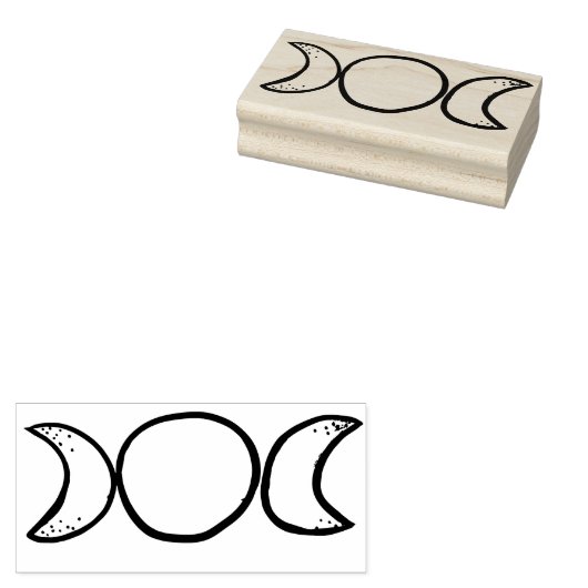 Triple Moon Rubberstempel (Gestempeld)