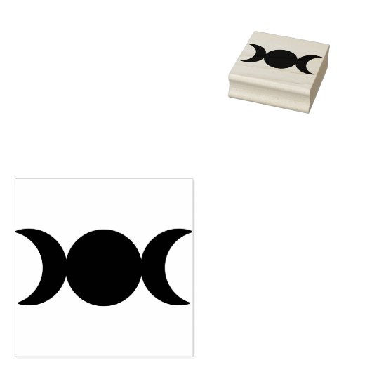 Triple Moon Stamp Rubberstempel (Gestempeld)