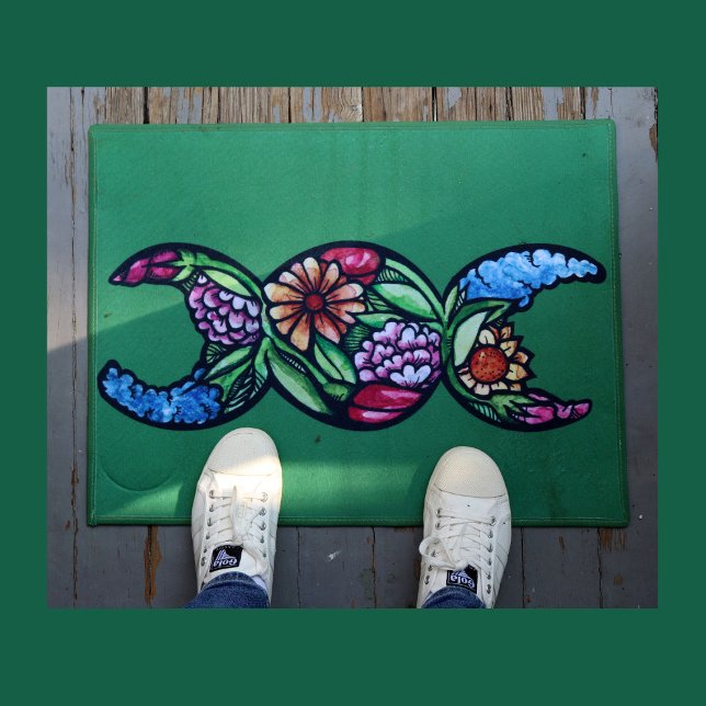 Triple Moon Symbol Bloom Deurmat (Creator heeft geüpload)