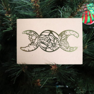 Triple Moon Symbol Bloom Folie Kaarten