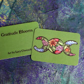 Triple Moon Symbol Bloom Notitiekaartje