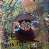 Triple Moon Symbol Bloom Ronde Button 5,7 Cm