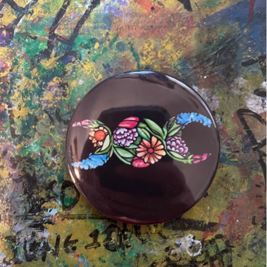 Triple Moon Symbol Bloom Ronde Button 5,7 Cm