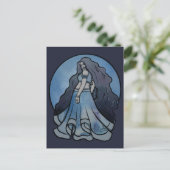 Triple Moon Symbol Wicca Goddess Briefkaart (Staand voorkant)