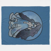 Triple Moon Symbol Wicca Goddess Fleece Deken (Voorkant (Horizontaal))