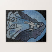 Triple Moon Symbol Wicca Goddess Legpuzzel (Horizontaal)