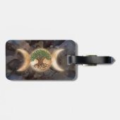 Triple Moon tree of life Bagagelabel (Achterkant horizontaal)
