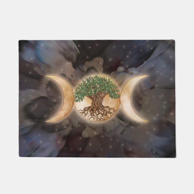 Triple Moon tree of life Deurmat (Voorkant)