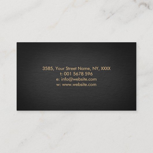 Triple Moon - Tree of life Ornament Visitekaartje (Achterkant)