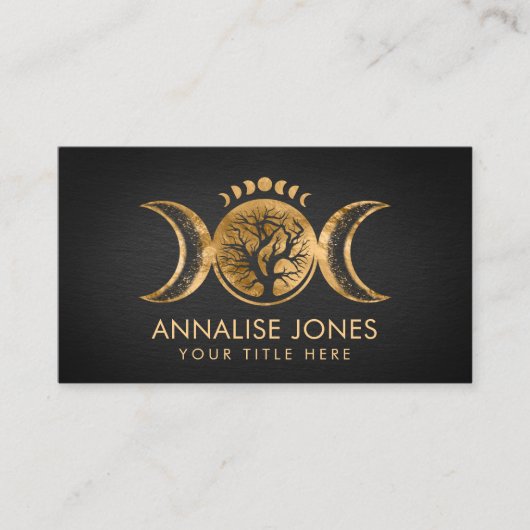 Triple Moon - Tree of life Ornament Visitekaartje (Voorkant)