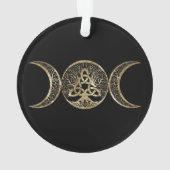 Triple Moon Tree of Life Triquetra Ornament (achterkant)