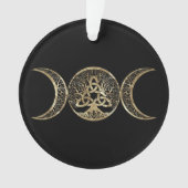 Triple Moon Tree of Life Triquetra Ornament (voorkant)