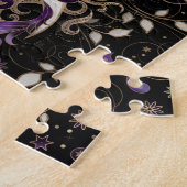 Triple Moon - Triple Goddess Amethyst Moonlight Legpuzzel (Zijkant)
