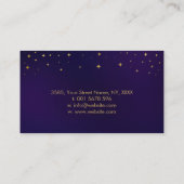 Triple Moon - Triple Goddess Fluorite and Gold Visitekaartje (Achterkant)