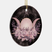 Triple Moon - Triple Goddess - Gentle Floral Keramisch Ornament (Rechts)