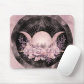 Triple Moon - Triple Goddess - Gentle Floral Muismat (Met muis)