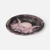 Triple Moon - Triple Goddess - Gentle Floral Papieren Bordje (Gekanteld)