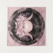 Triple Moon - Triple Goddess - Gentle Floral Wandkleed (Voorkant (horizontaal))