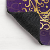 Triple Moon - Triple Goddess Gold en Paars Muismat (Hoek)