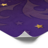 Triple Moon - Triple Goddess Gold en Paars Poster (Hoek)