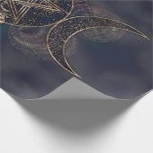 Triple Moon - Triple Goddess Gold en Purples Cadeaupapier (Hoek)