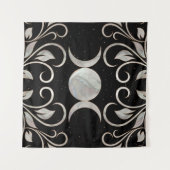 Triple Moon - Triple Goddess - Moeder van Pearl Wandkleed (Voorkant (horizontaal))