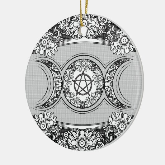 Triple Moon - Triple Goddess Ornament (Links)