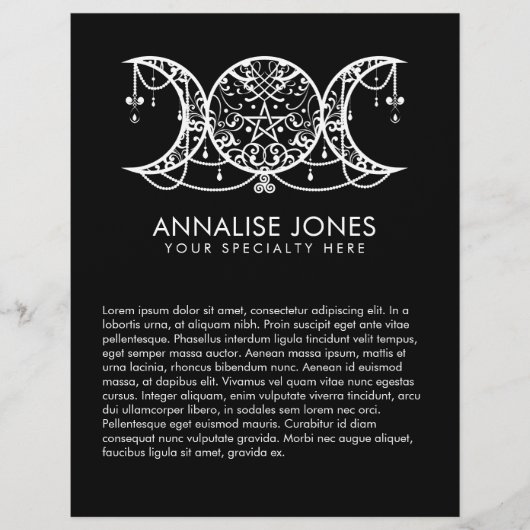 Triple Moon - Triple Goddess Ornament Flyer (Voorkant)