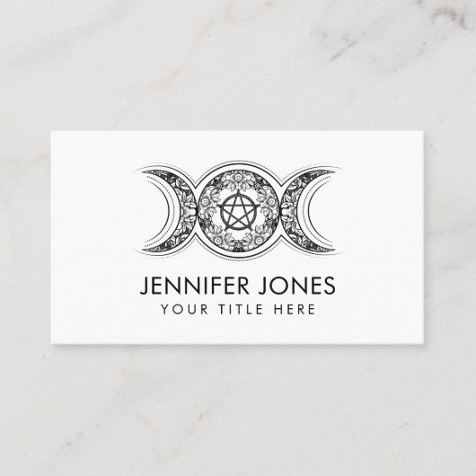 Triple Moon - Triple Goddess Ornament Visitekaartje (Voorkant)